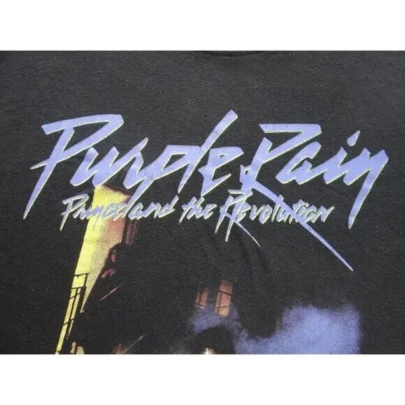 Prince Purple Rain Black Crewneck Top - Picture 5 of 7